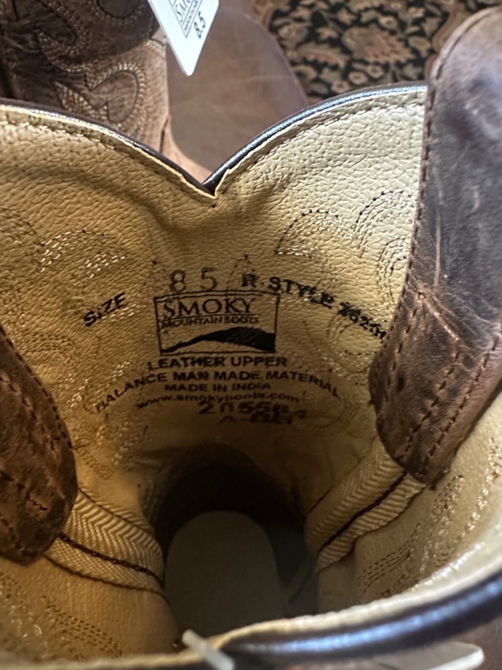 Smoky Mountain Brown Kids Cowboy Boots - Picture 4 of 7